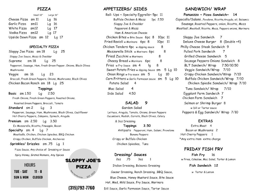 SLOPPY JOE'S PIZZA Deluxe Cheeseburger